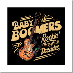 "Retro Riffs: Baby Boomers Rockin' the Decades" Posters and Art